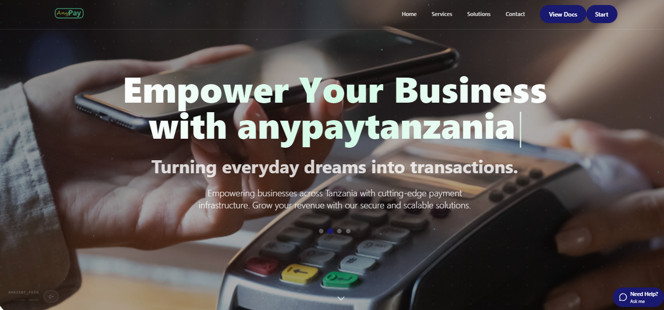Payment Gateway Landing page sample